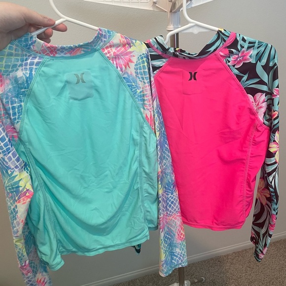 (2) Hurley Swimwear long sleeve UPF 50+ - Picture 4 of 6